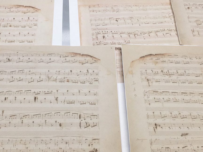Narodowy Instytut Fryderyka Chopina – reprodukcje ręcznie pisanych nut, faksymile